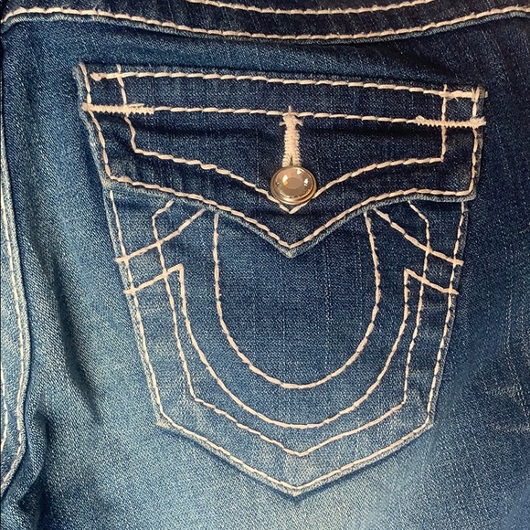 True Religion Sophie Denim Bermuda Cuffed Shorts - Picture 5 of 5